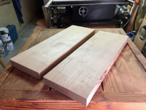 alder blank, cut and planed